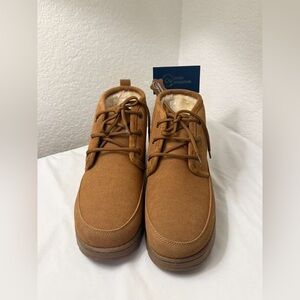 White Mountain Genuine Leather Ankle Boots with Soft Plush Lining Size 9.5